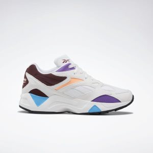 Reebok Aztrek 96 Reinvented Turnschuhe Herren - Weiß/Bordeaux - DE 876-DQF